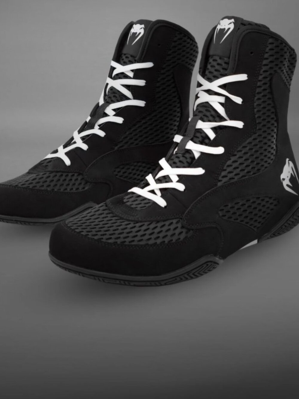Venum Contender Boxing Shoes - Black/White MENS Size 12